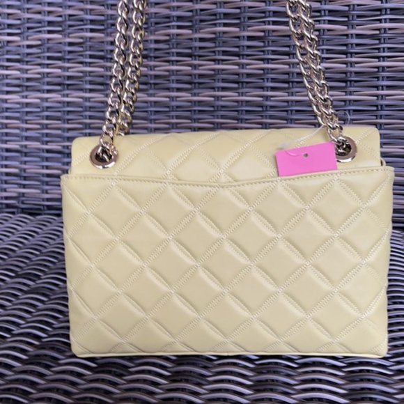 Kate Spade Natalia Smooth Leather Medium Flap Shoulder Bag Frosty Lime - Picture 7 of 16